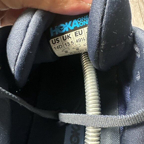 Hoka One One Mens Bondi 8 1123202 OSAA Blue Running Shoes Sneakers Size 14 D - Picture 12 of 12